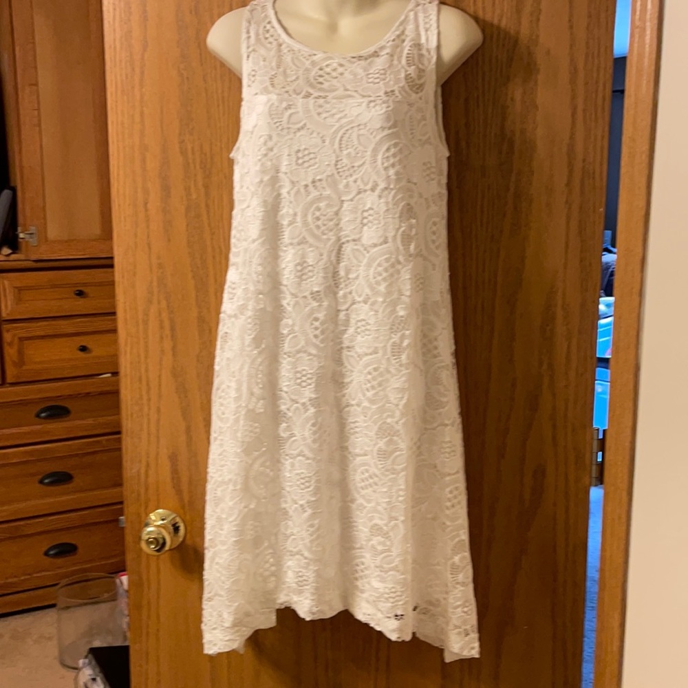 White lacy size medium dress